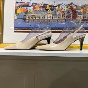 Cole Haan Cream Slingback Heels